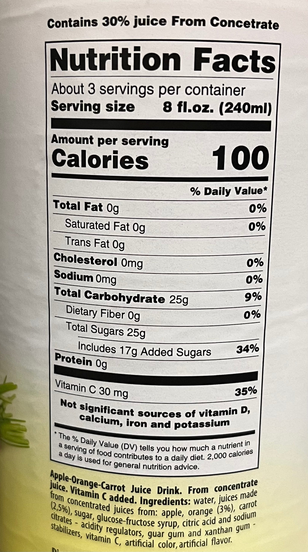 Loty Carrot Drink Juice ORANGE 8/pack