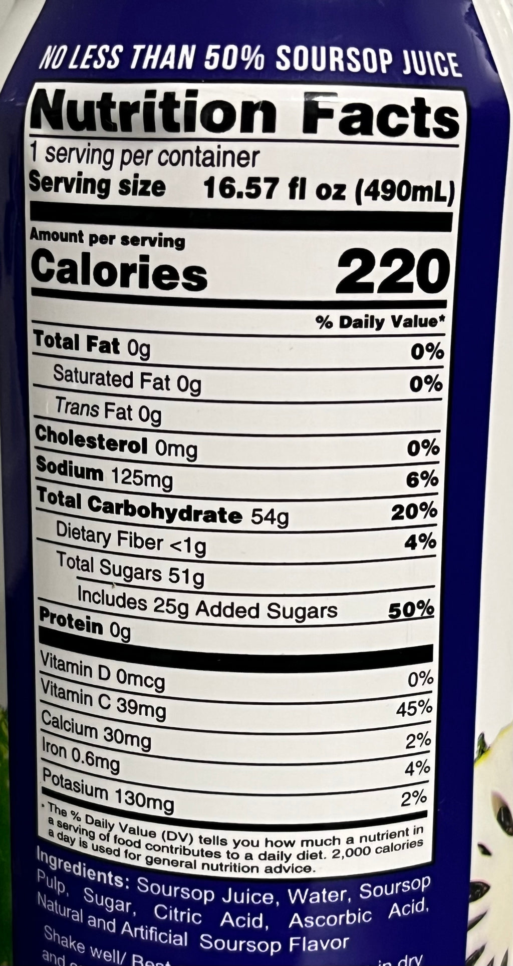 Loty SOURSOP juice 6/pack