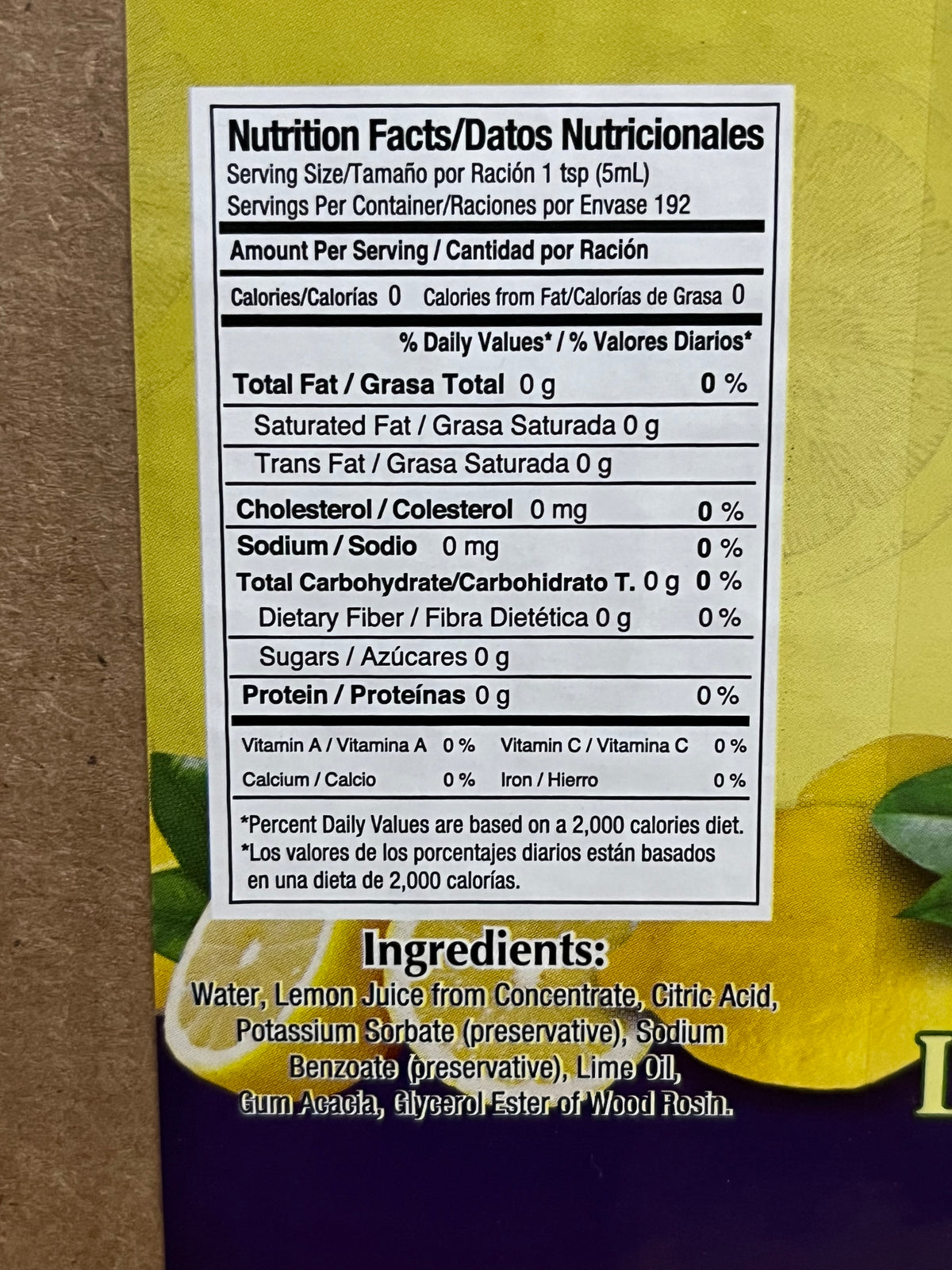 LOTY® Lemon Blend (Jugo de Limón) – 32 oz