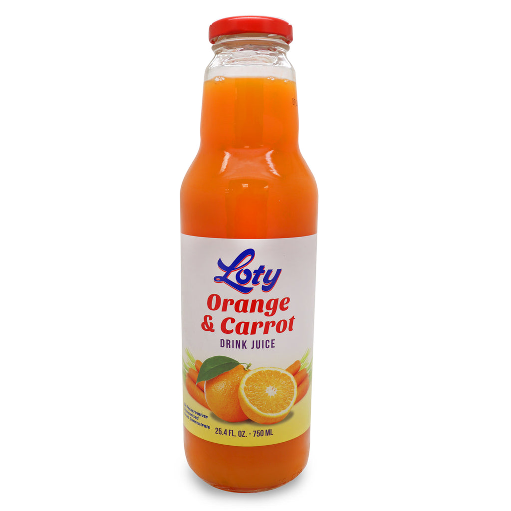 Loty Carrot Drink Juice ORANGE 8/pack