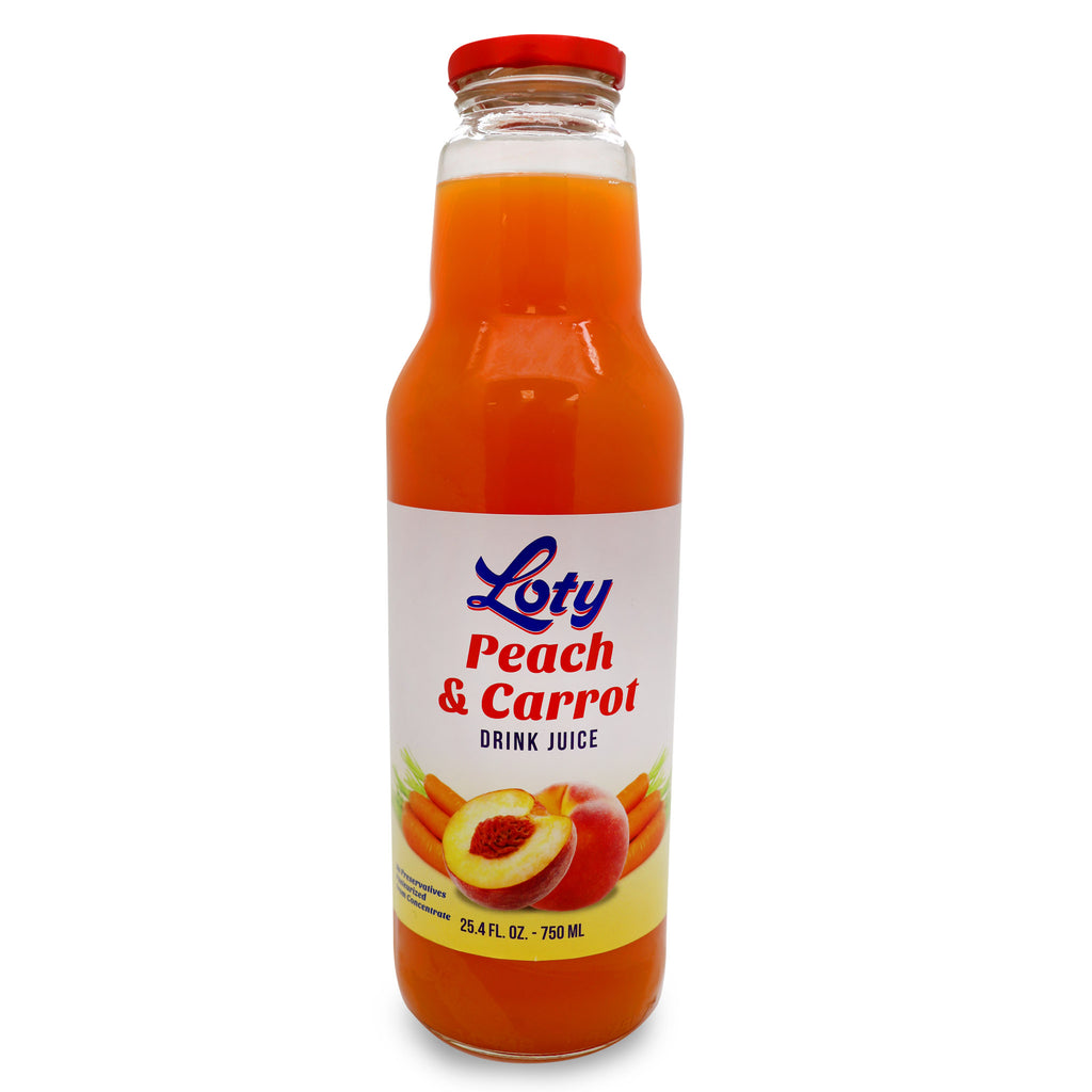 Loty Carrot Drink Juice PEACH 8/pack
