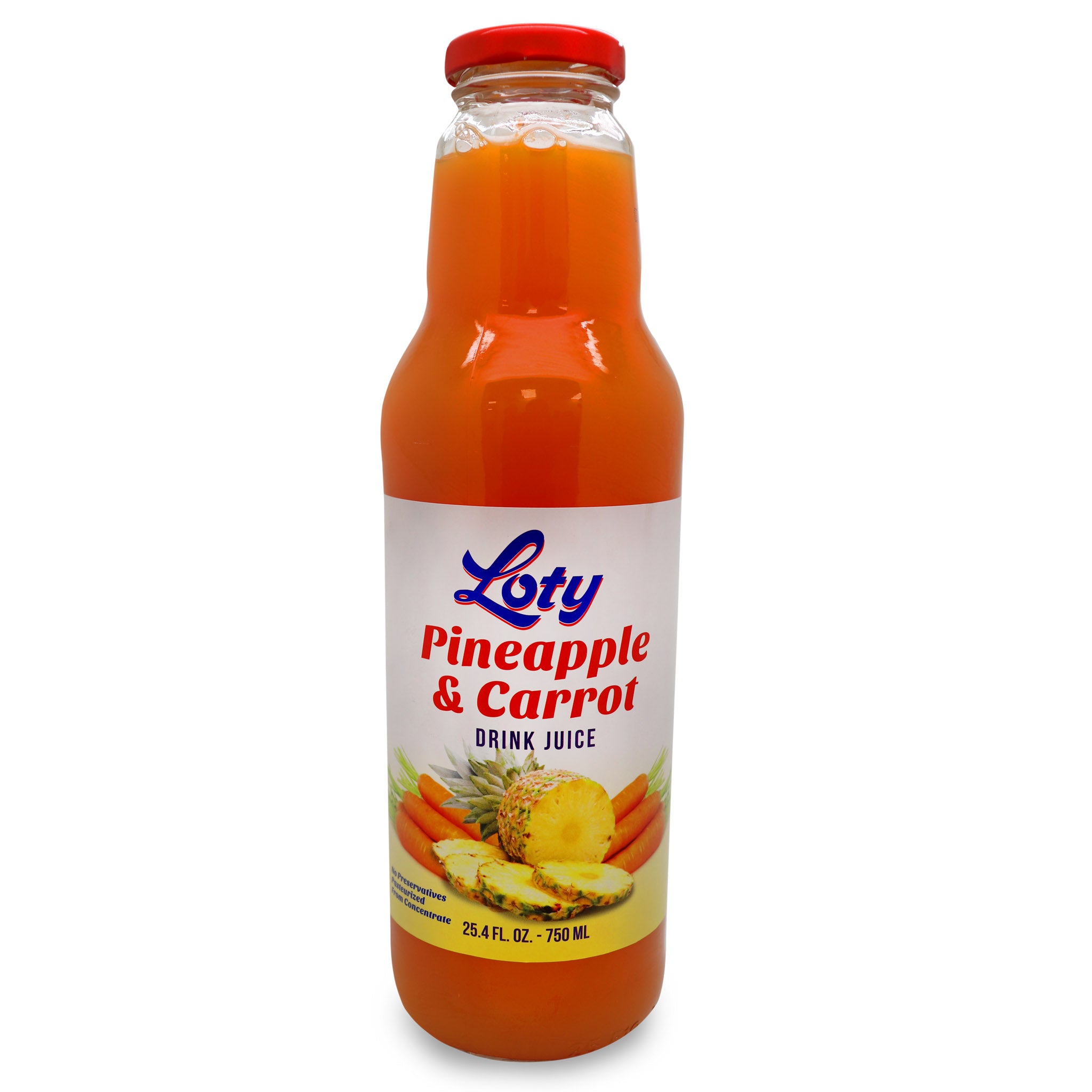 Loty Carrot Drink Juice PINEAPPLE- 8/pack