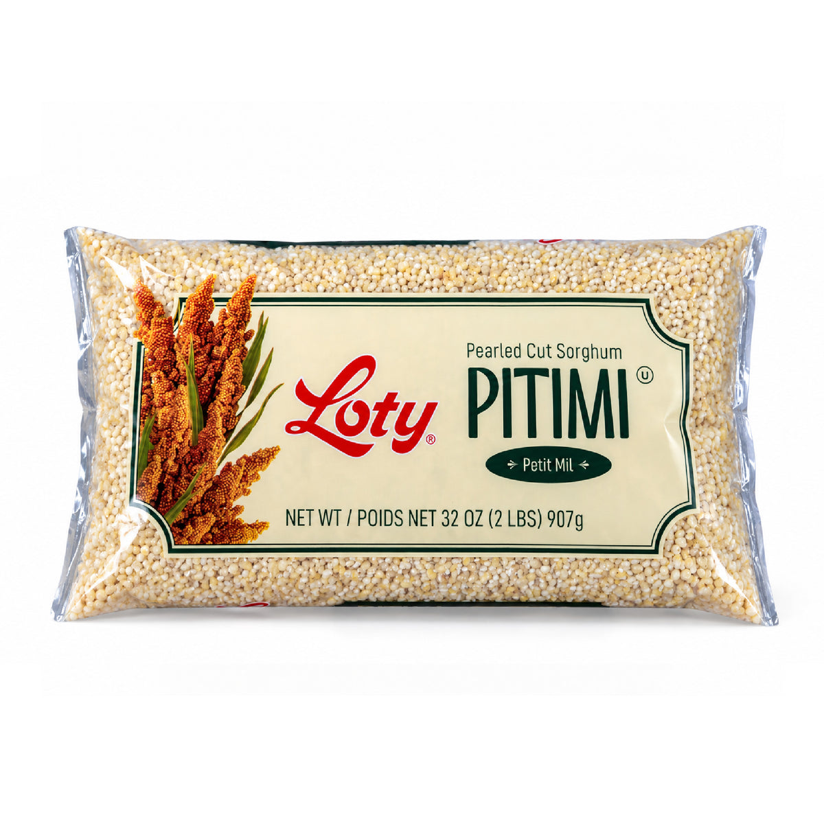 LOTY® Pearled Cut Sorghum / Pitimi (Petit Mil) – 2 lbs